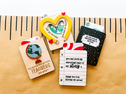 "You're a #2 Pencil Kind of Hero" ✏️ Pencil Heart Teacher Gift Card Holder by Goldie Letter Company