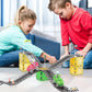 Magnetic construction track toy for preschoolers