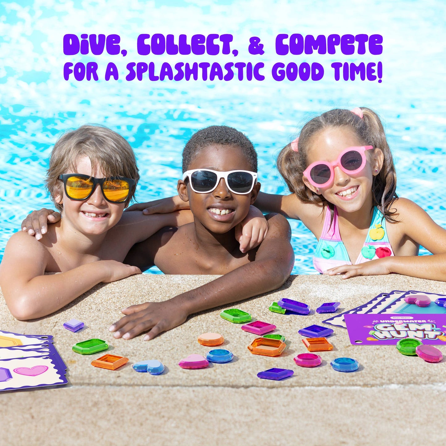 "Deep Dive" 💎 Underwater Gem Hunt Pool Diving Game by Dan&Darci