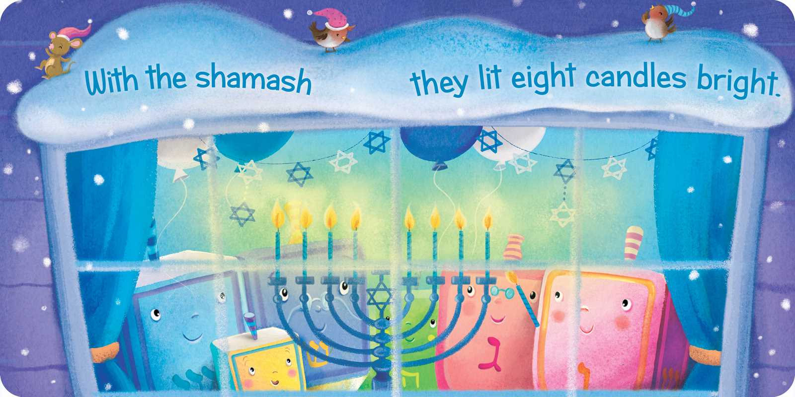 Nursery rhyme board book with Hanukkah theme