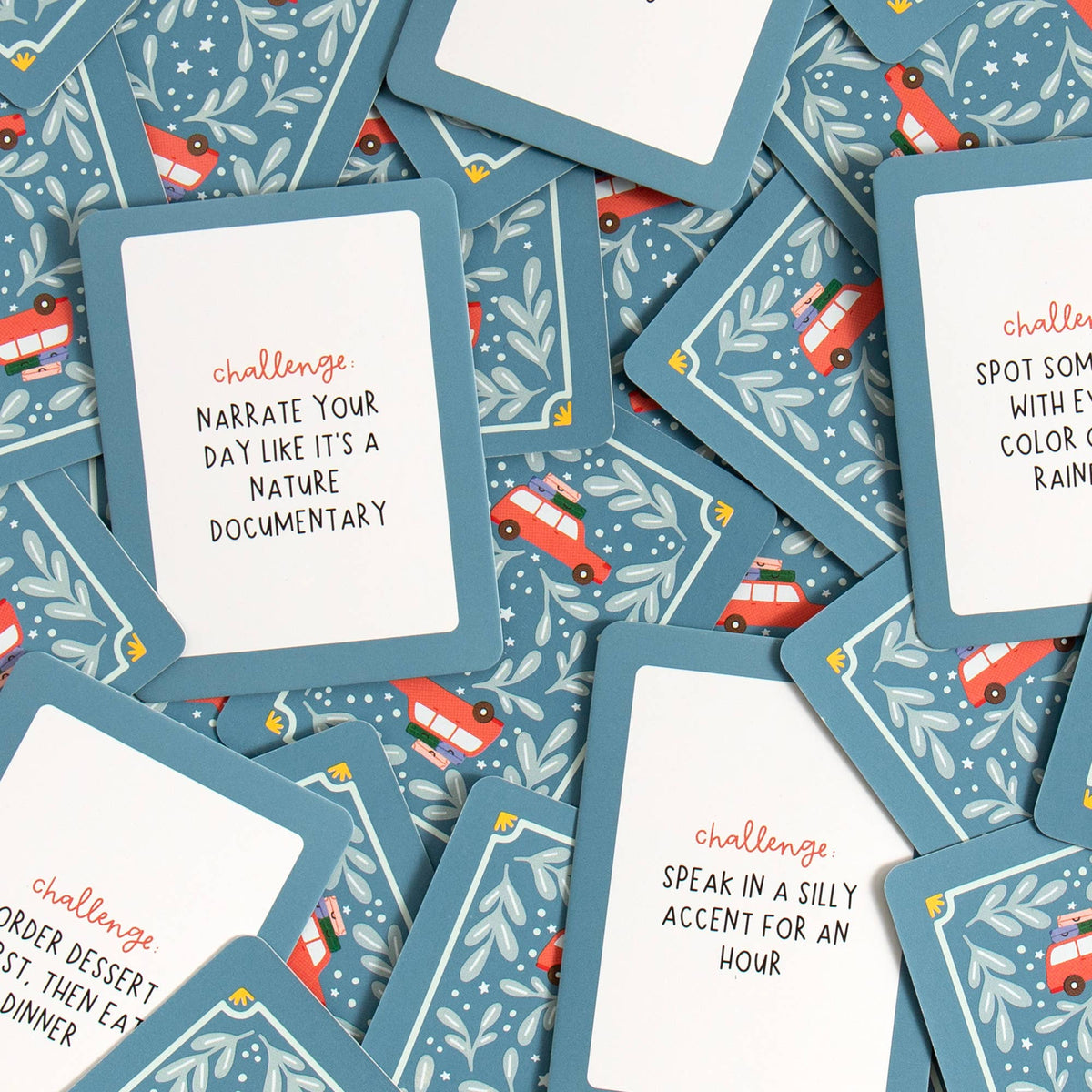 "Are We There Yet?" 🚗 Travel Challenge Card Game with Storage Tin by Pippi Post