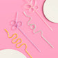 9" smiley face dinner plates in pastel colors