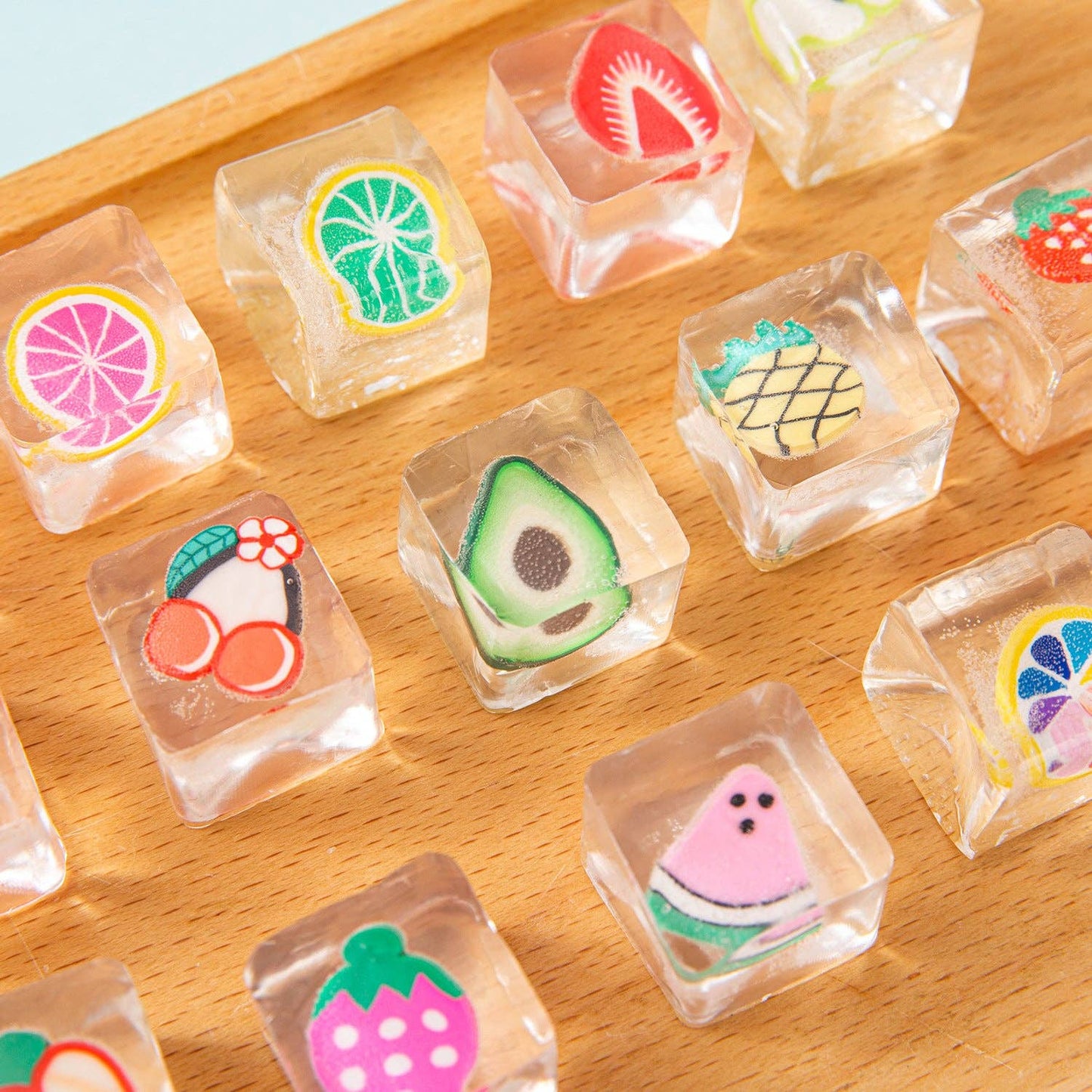 "Chilled Out" 🧊 Fruit Ice Cube Squishy Slow-Rising Sensory Toy