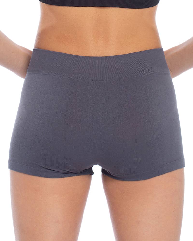 “Move & Groove” 🖤 Girls Black Boy Shorts (One Size