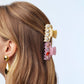 “You’re a Gem” 💎 Rhubarb Mini Crystal Claw Clip by Lele Sadoughi