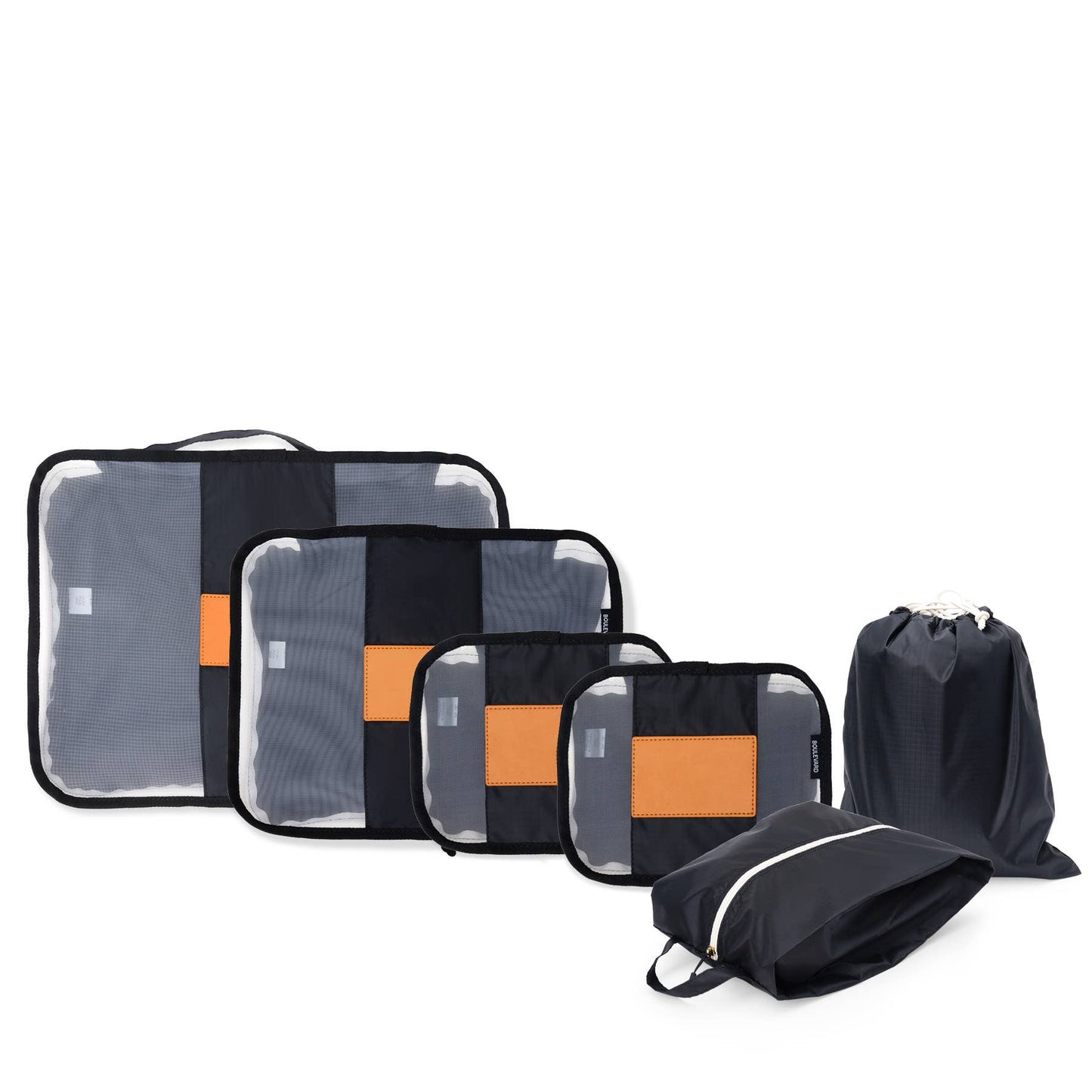 “The Patrick” 🧳 Personalized Blush Packing Cubes (6-Piece Set) by Boulevard