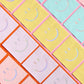 Close-up of colorful reusable straws