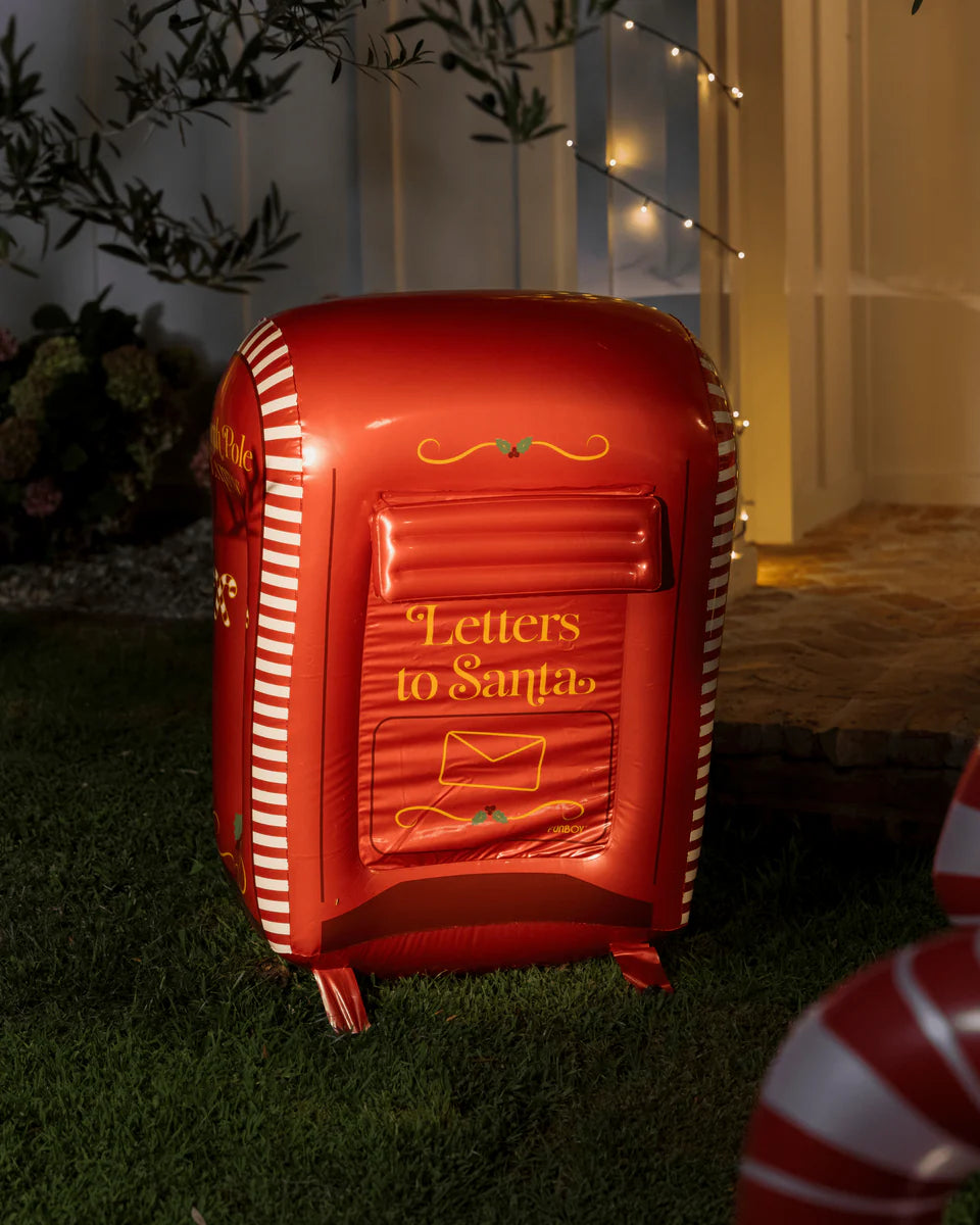 inflatable santa mailbox christmas decoration outdoor
