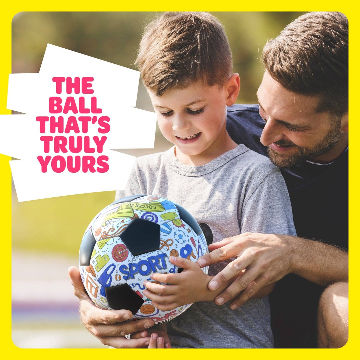 "Goal Tender" ⚽ Color-Your-Own Soccer Ball Kit by Dan&Darci