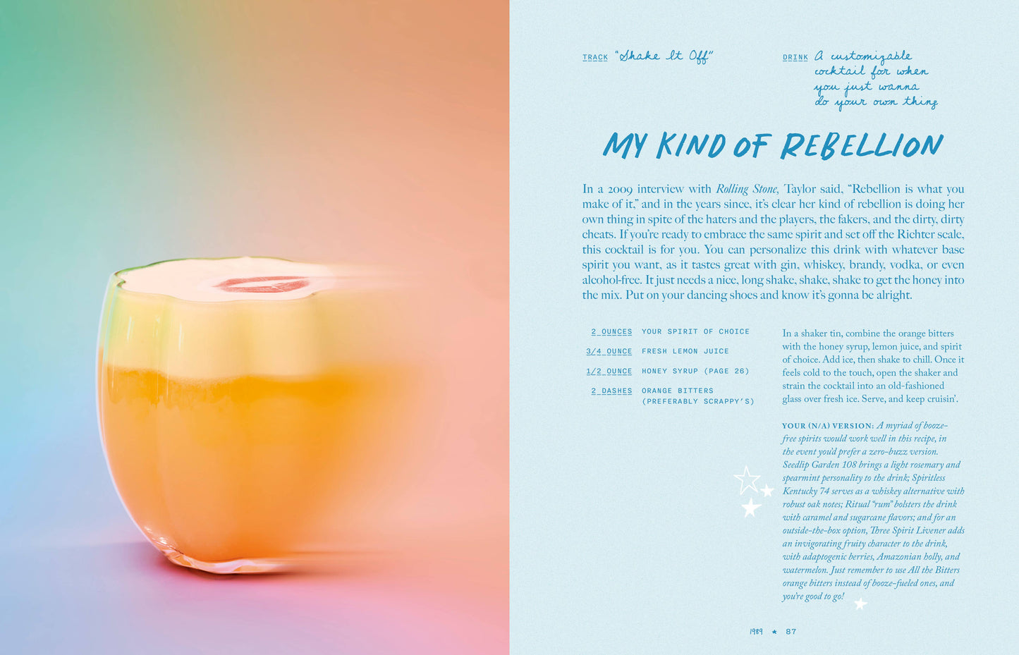 Music-inspired cocktail recipes from The Eras Pour