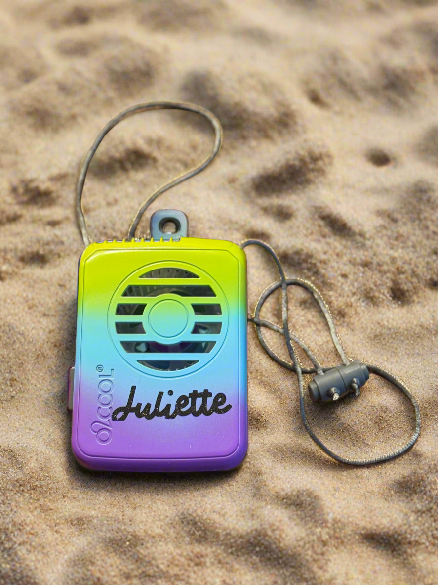 “Fan Girl” 🪭 O2Cool Deluxe Necklace Fan Ombre Colors