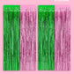 “Wicked Witch” 💚💕 Wicked Inspired Foil Curtain pink + green 2 pcs x 3'x6.5' by xo, fetti