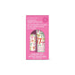 Lip balm and hand lotion gift set in clear reusable pouch