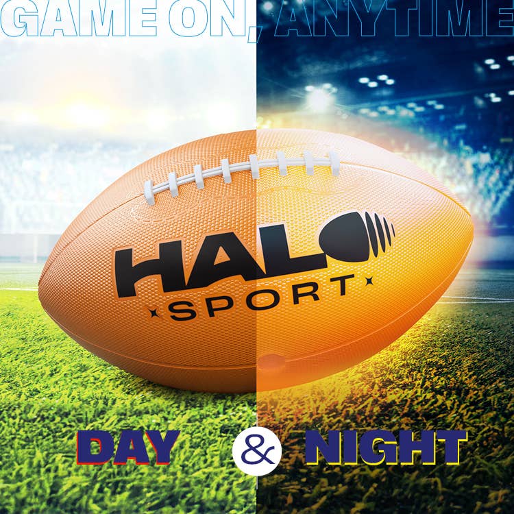 Football birthday gift with LED light feature