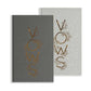 Korie Herold Wedding Vow Books set of two linen journals