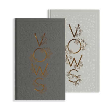 Korie Herold Wedding Vow Books set of two linen journals