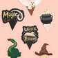 Wizard Cupcake Set - 24 sets of liners + toppers, magic kids