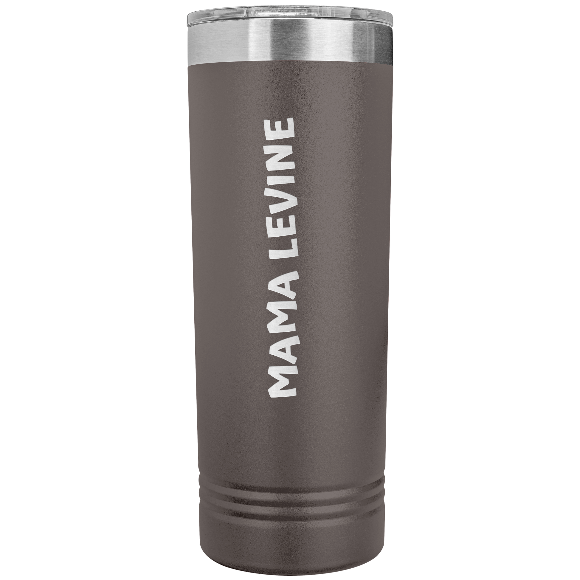 22oz Skinny Tumbler by Polar Camel, featuring a sleek design with durable double-wall stainless steel, vacuum insulated to keep drinks at a consistent temperature 2x longer than glass or plastic. Includes a snap-on acrylic slider lid, BPA and lead-free. Hand wash only, not microwave safe.