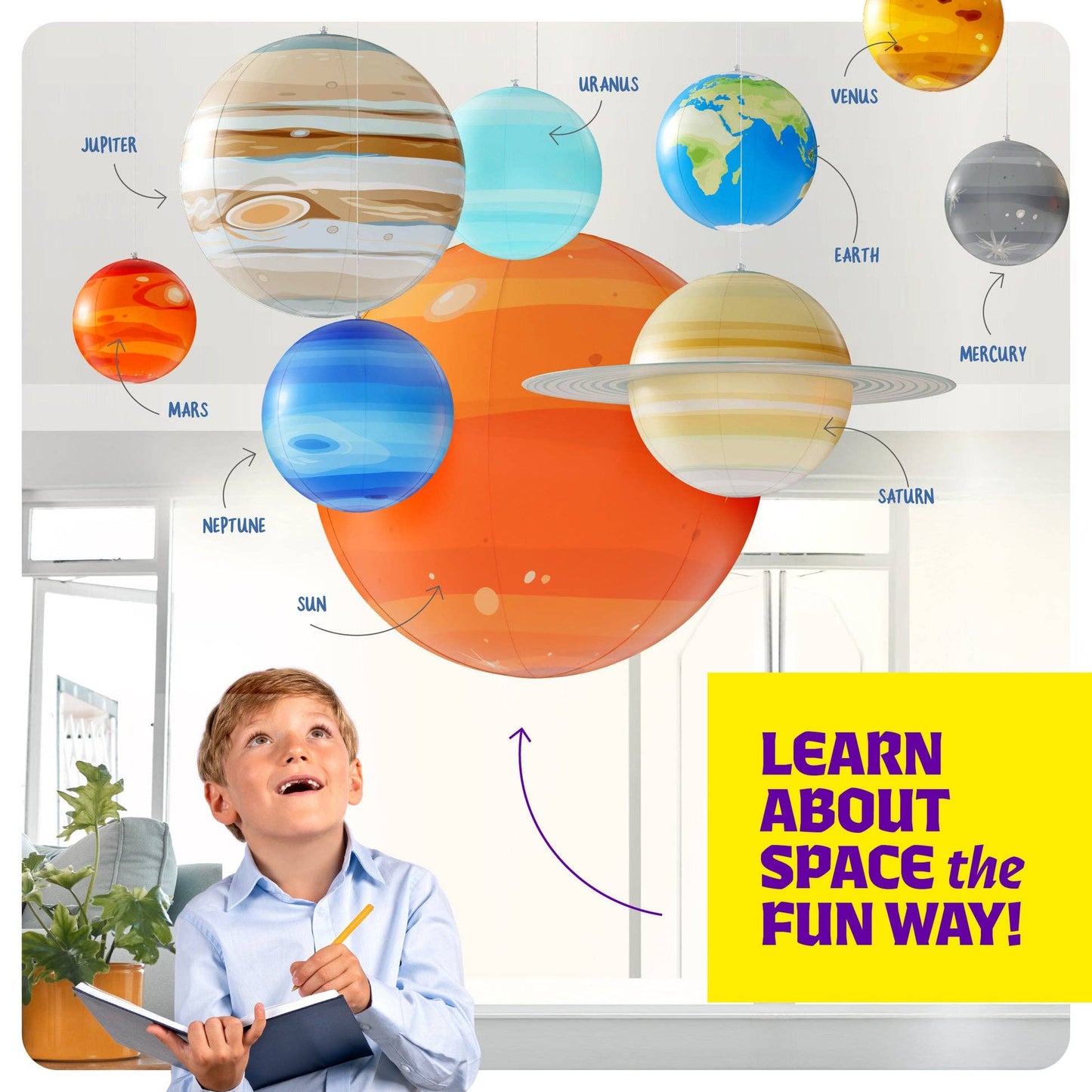 "Out of This World" 🪐 Inflatable Solar System Planet Set by Dan&Darci