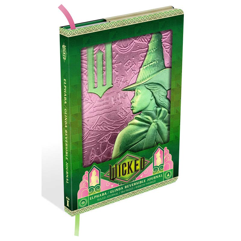 “Spellbinding Scribbles” 💚💖 Reversible Wicked Journal by Insight Editions