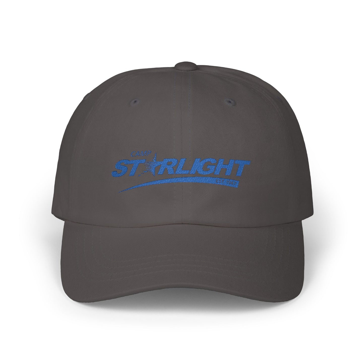 Camp Starlight Embroidered Dad Cap – Vintage Blue Logo Baseball Hat