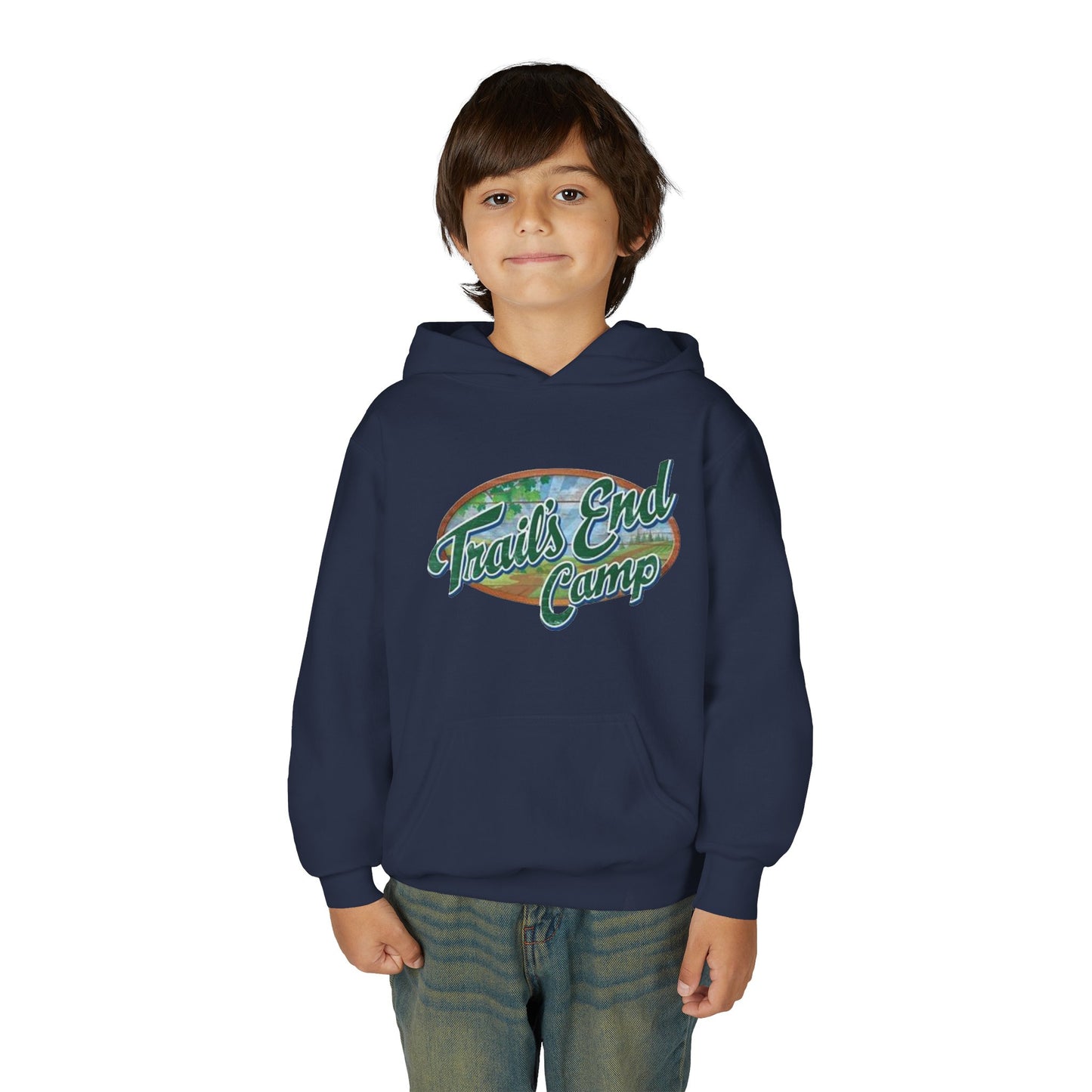 Youth Hoodie — Trails End Camp Retro Logo Sweatshirt