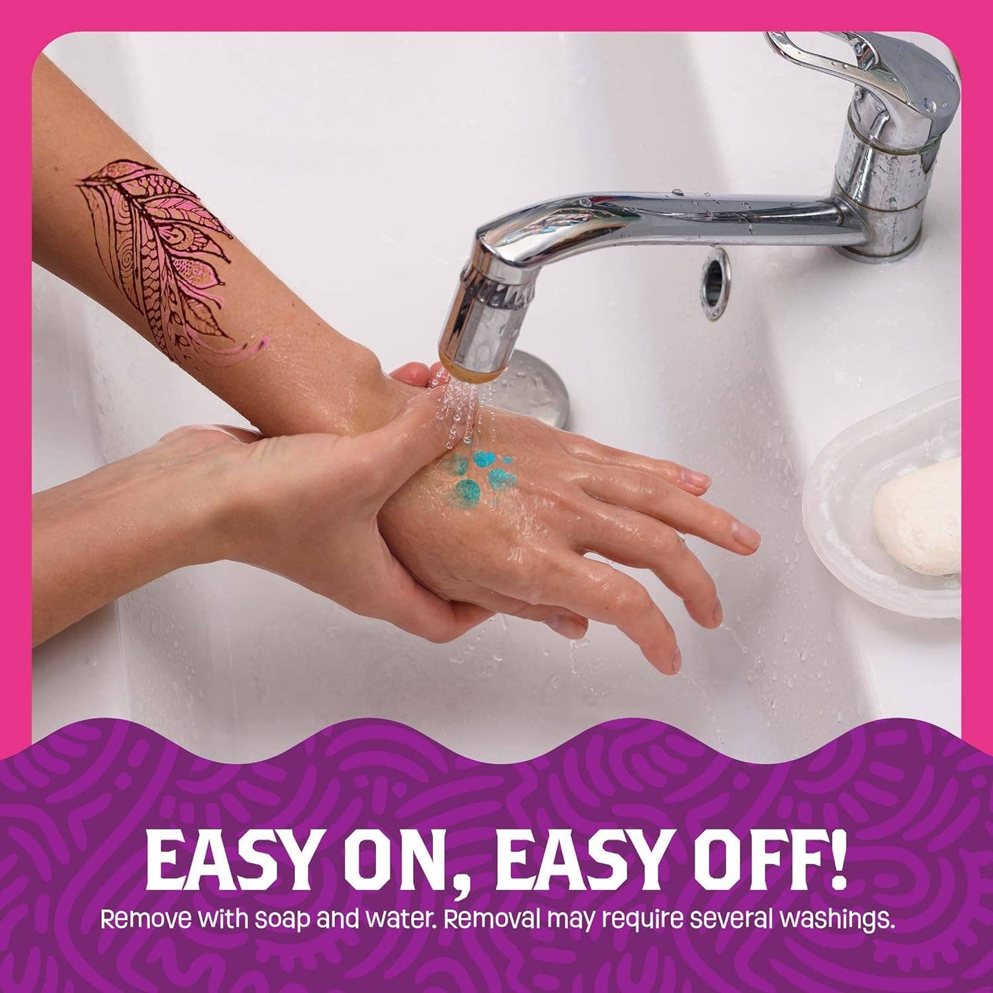 "Ink Drop" 🖌️ Skin-Safe Temporary Tattoo Marker Set by Dan&Darci