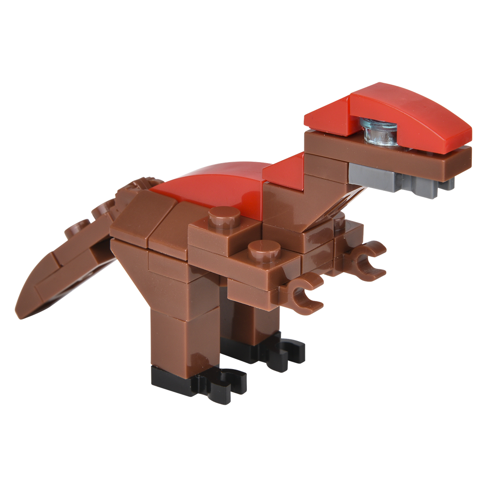 3" dinosaur figure with ~30 mini pieces