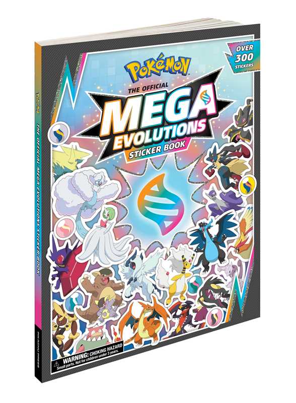 pokemon mega evolutions sticker book with 300 stickers