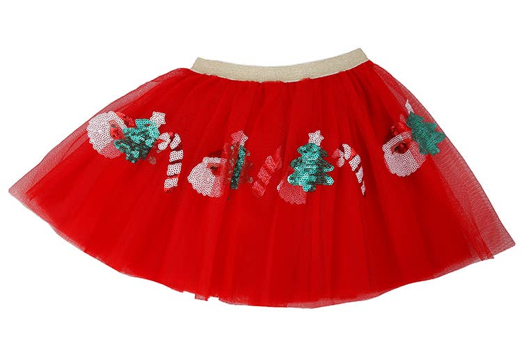 “Tutu Merrier” 🎄 Red Christmas Sequin Tutu