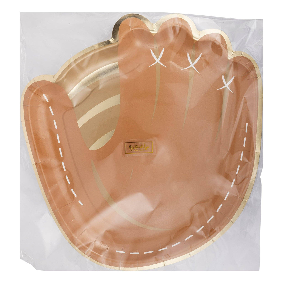 “Caught It” ⚾ Baseball Mitt Shaped Paper Plates by My Mind’s Eye