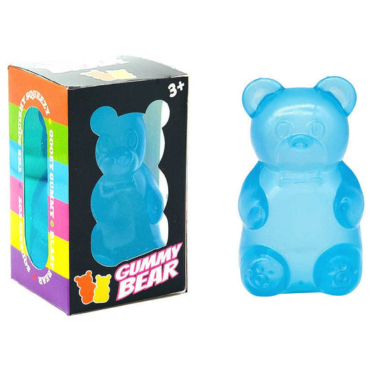 blue bear cube squishy stress relief toy