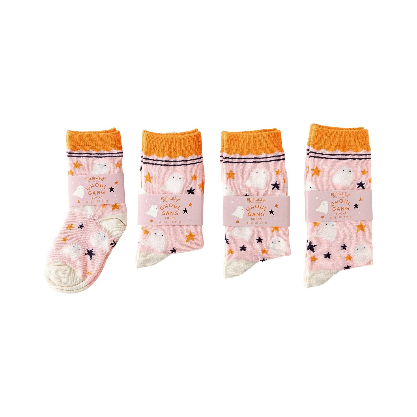 “Spirited Steps” 👻 Ghost Pattern Halloween Socks by My Mind's Eye