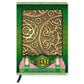 Decorative journal with intricate design and 'Wicked' branding on a green background
