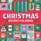 Markerific Christmas Advent Coloring Book with metallic markers