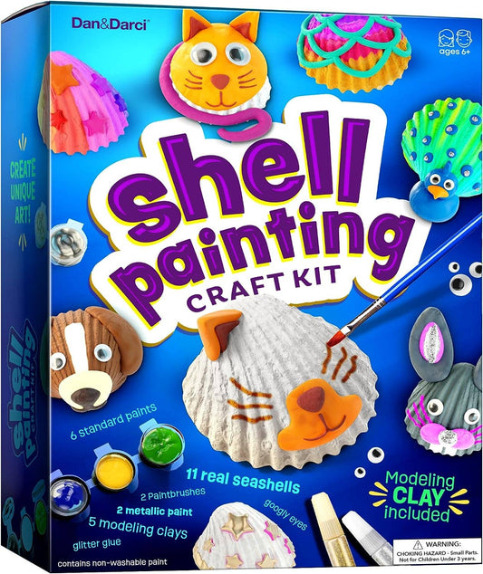"Shore Things" 🐚 Seashell Painting Kit by Dan&Darci