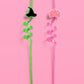 Emerald City Straws - 12 reusable straws, kids party, witch drink decor