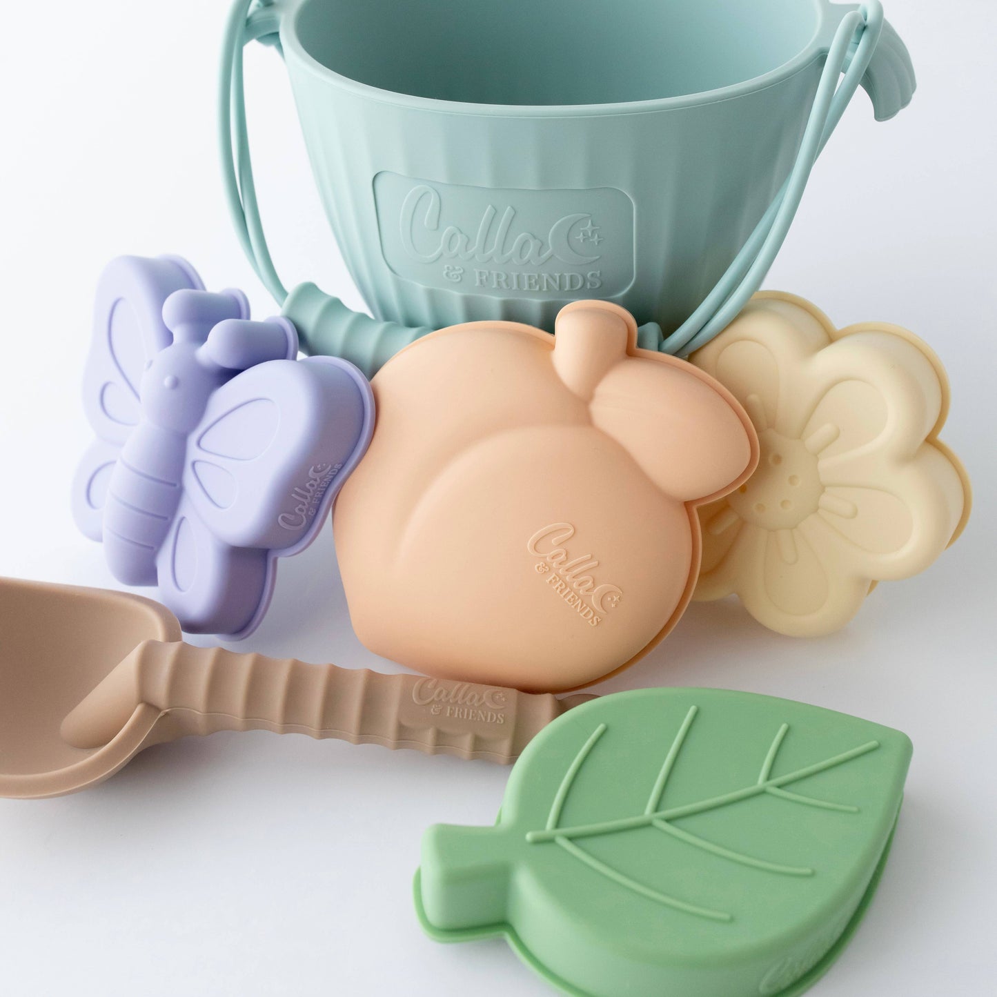 "Peach Blossom Beach" 🌺 Silicone Beach Toy Set by Calla & Friends