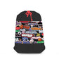 Sports mesh laundry bag with breathable fabric and city team design