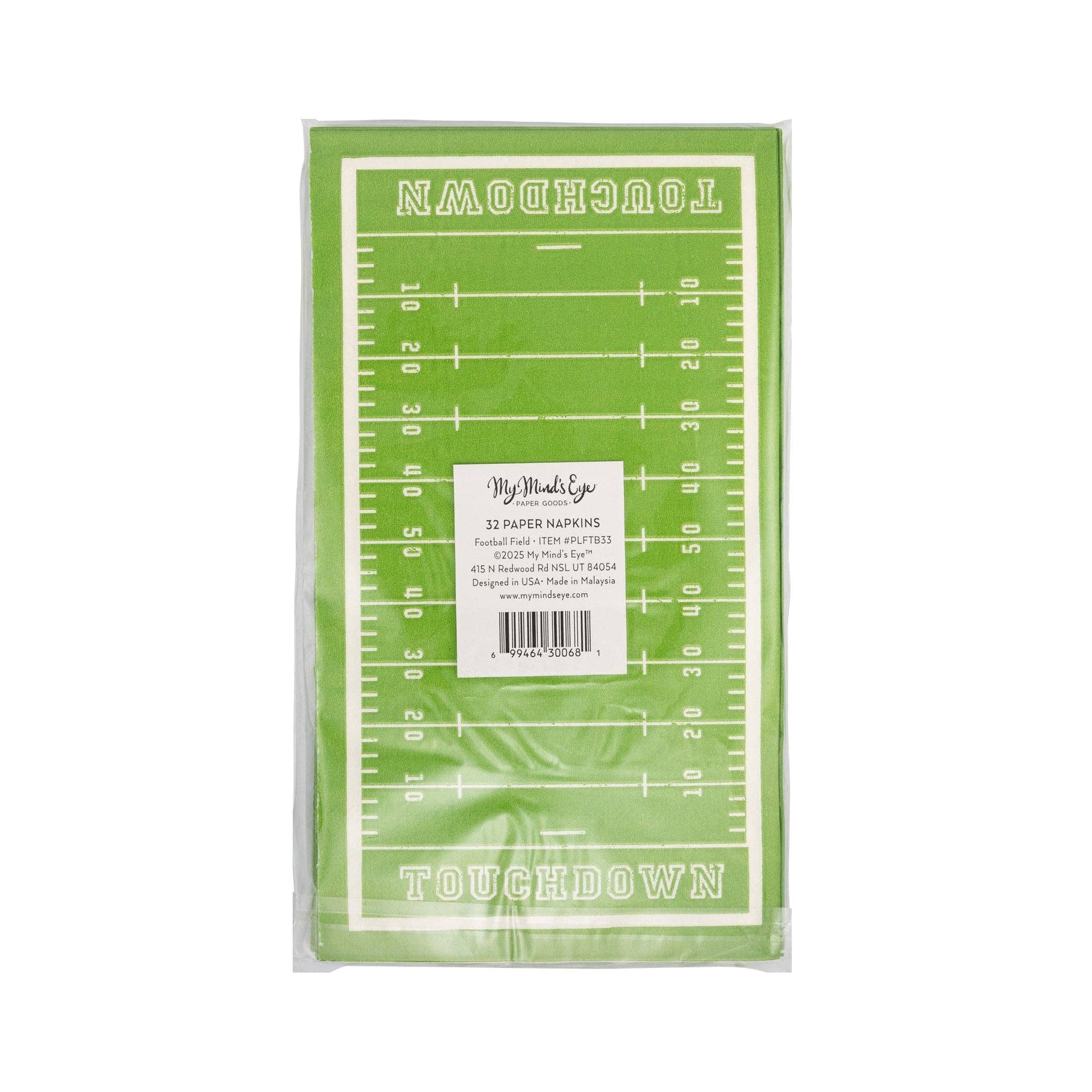 Tailgate party football napkins 24 pack