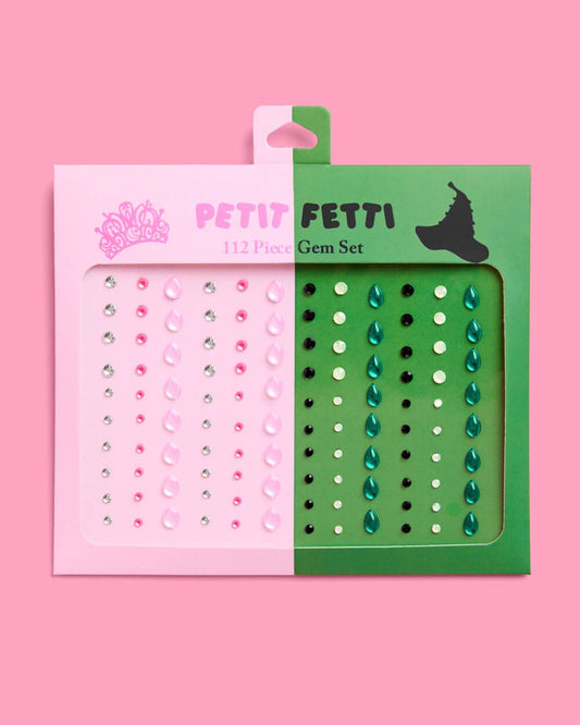 “As Long As Your Mine” 💚🩷 Wicked Pink Green Face Gem Set - 112 pcs, kids