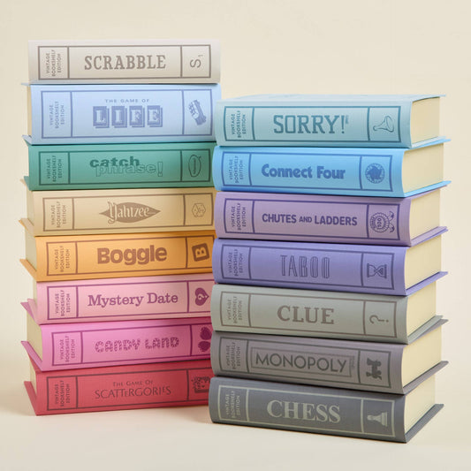 “Shelfie Worthy Fun” 📚 Vintage Bookshelf Game Collection Set of 15