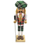 14-inch green plaid golfer nutcracker
