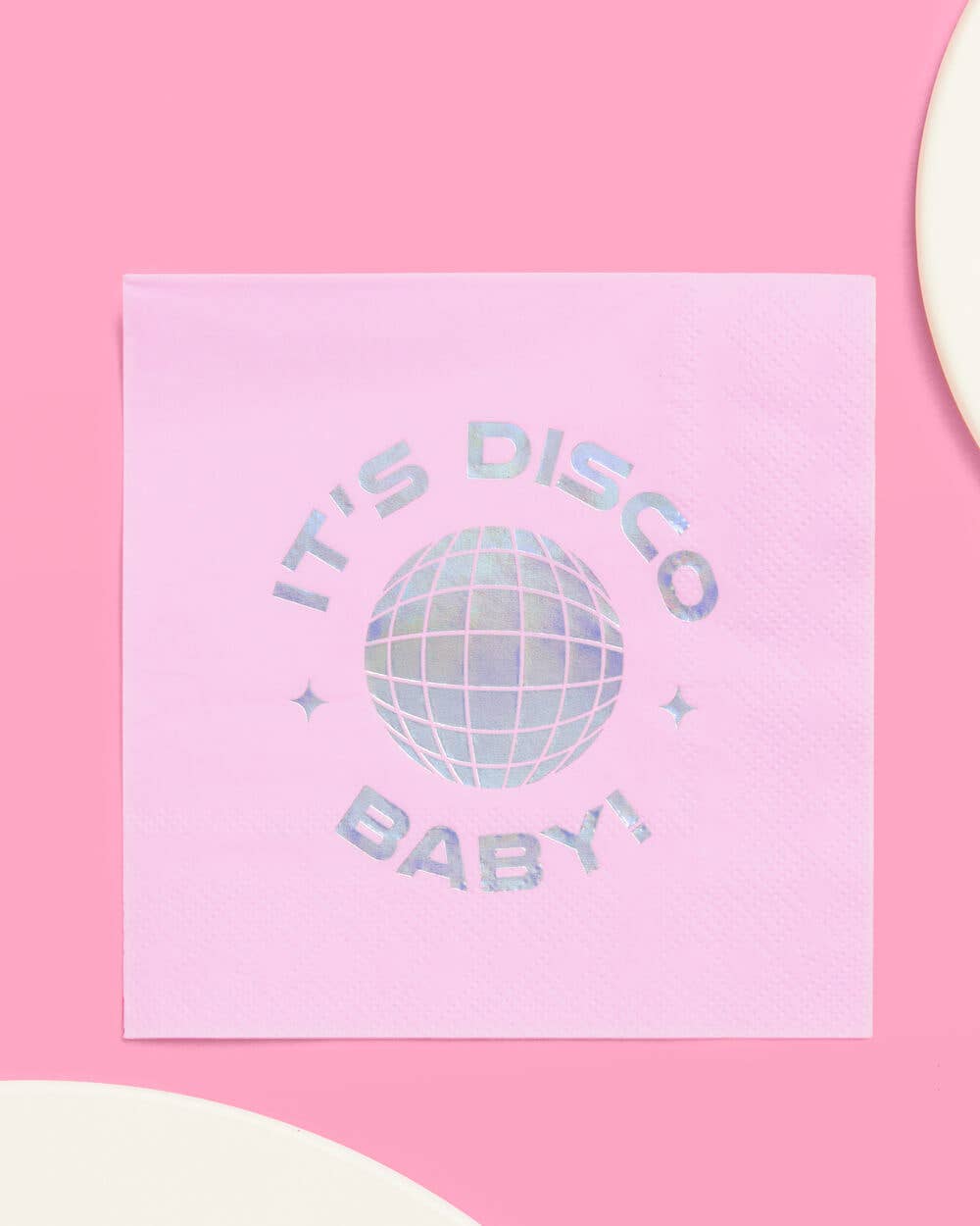 “Cocktail Hour, Activated” 🍸 Disco Paper Cocktail Napkins by xo, Fetti