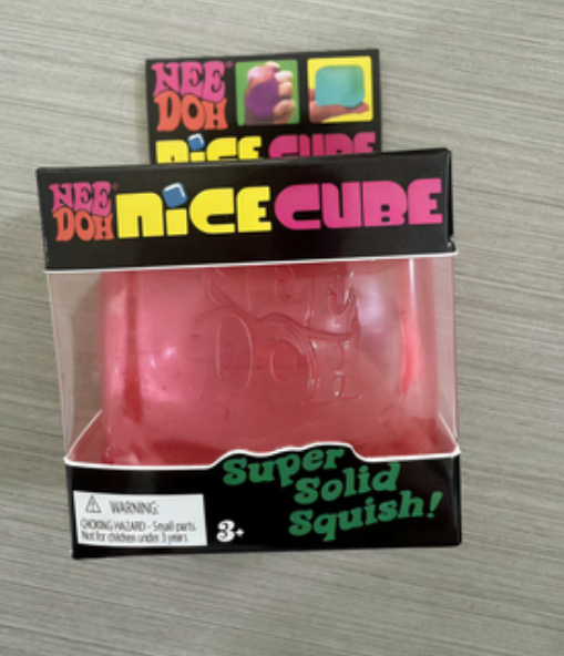 cube stress toy slow squeeze texture