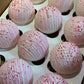 Valentine’s hot chocolate bombs ready to melt in mug