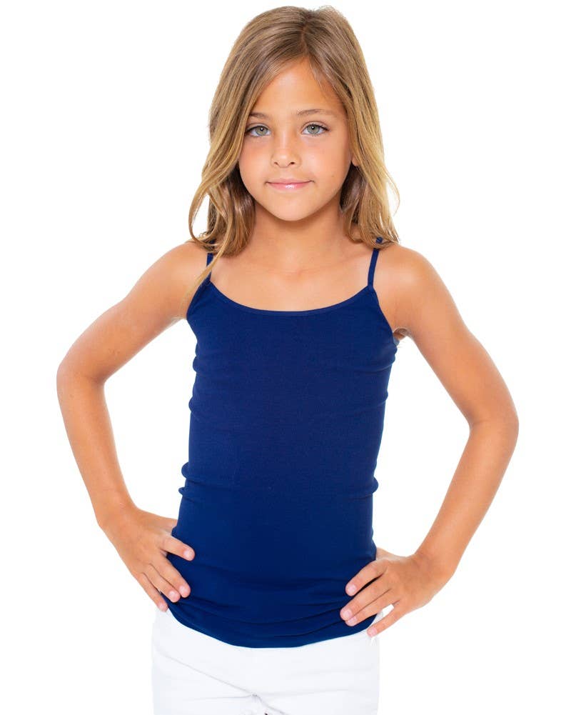 “Everyday Pop” ❤️ Red Girls Spaghetti Strap Layering Cami (One Size Girls Age 7-10) by Malibu Sugar