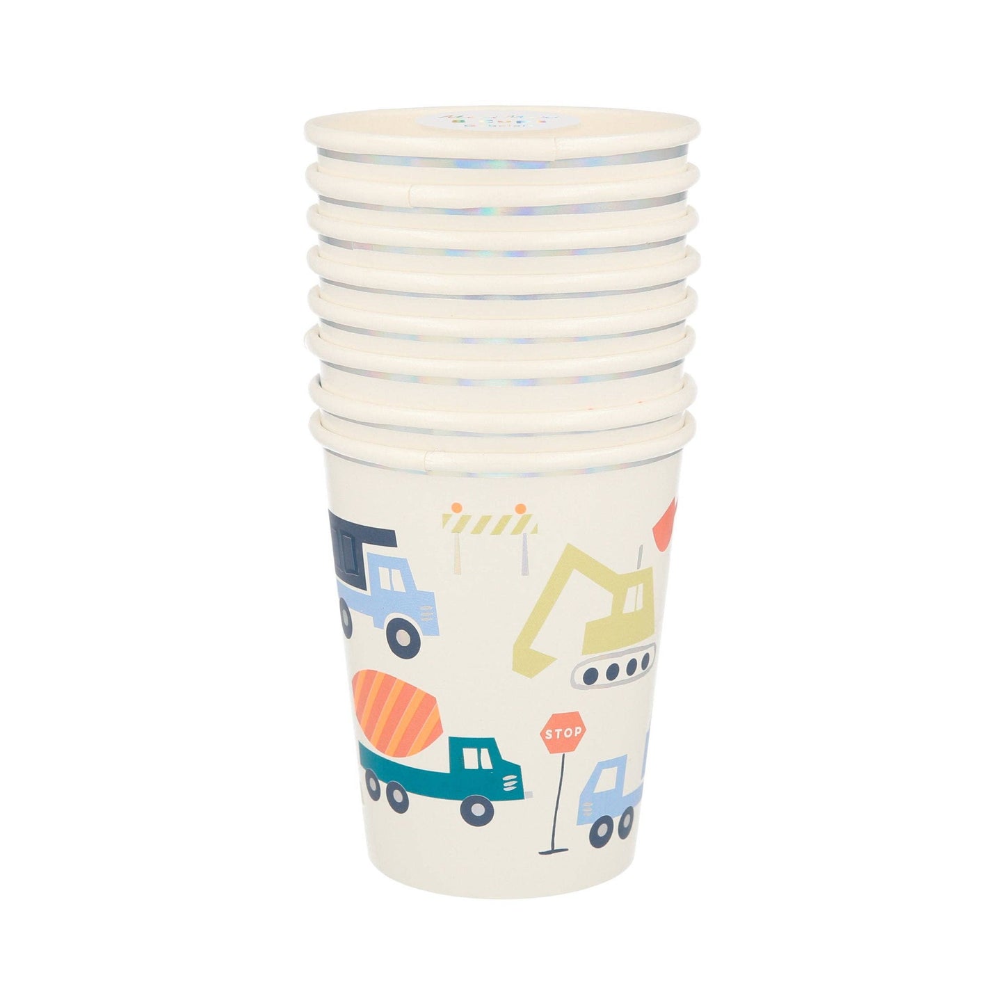 "Sip & Build" 🚧 Construction Party Cups by Meri Meri
