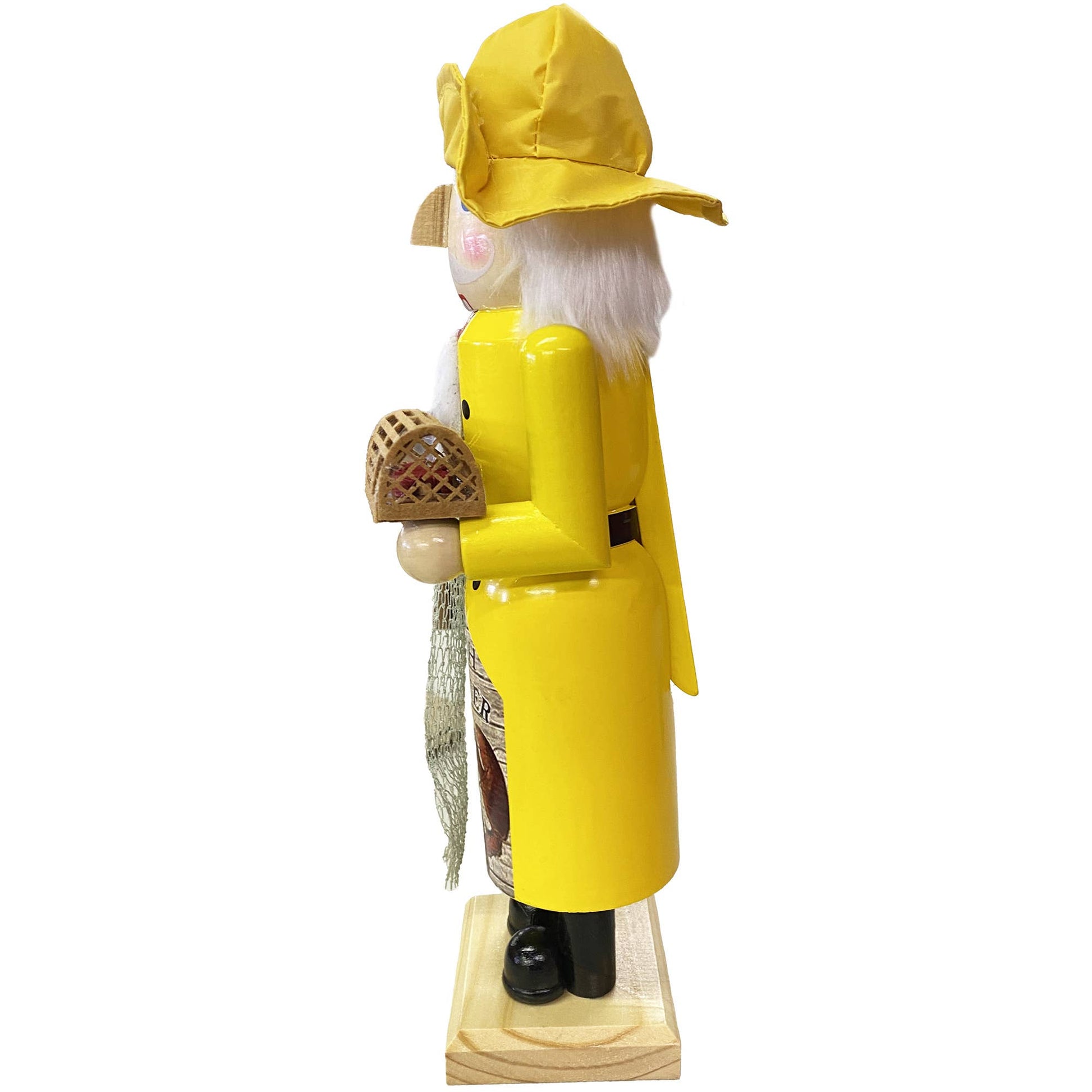 Nautical nutcracker holiday decoration on mantel