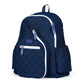 “Carpe Dinkum!” 🥒 Pickleball Time Backpack: Quilted Navy White